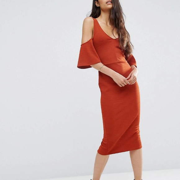 strapless open back dress Lily and Taylor Dress 4154-Burnt Orange, Burnt Orange / 14